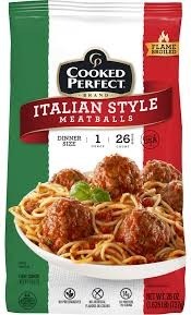Cooked perfect italian meatballs 40 oz