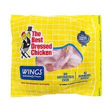 Best dress chicken wings 4lb average