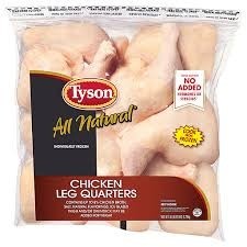 Tyson chicken leg quarters 5lb