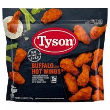 Tyson buffalo hot wings 4lb