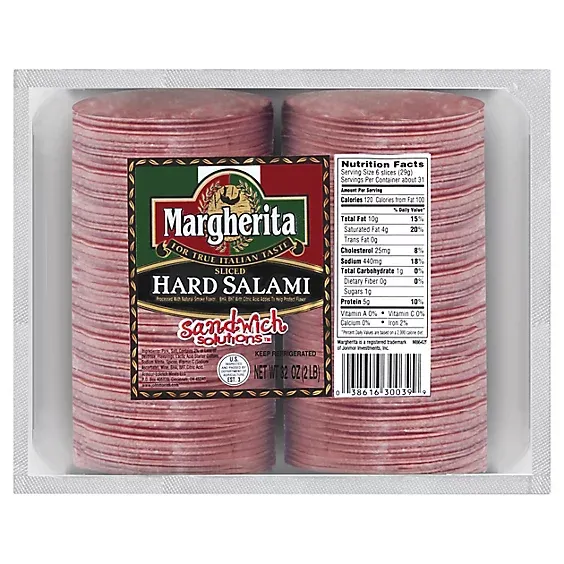 Hard  salami read 2lb in pack