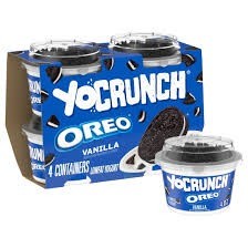 Yocrunch yogurt with oreos 4oz