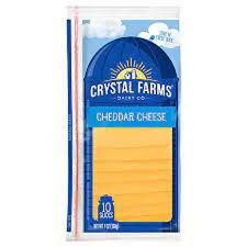 Crystal farms cheddar cheese clc 7oz