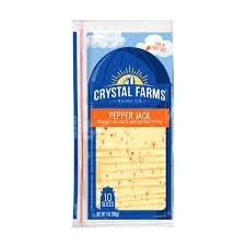 Crystal farms pepper jack slice 7oz