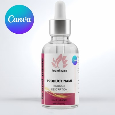 Editable Labels- fits 1oz, 2oz dropper bottles