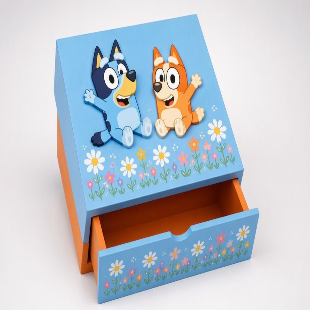 Caja de madera Bluey