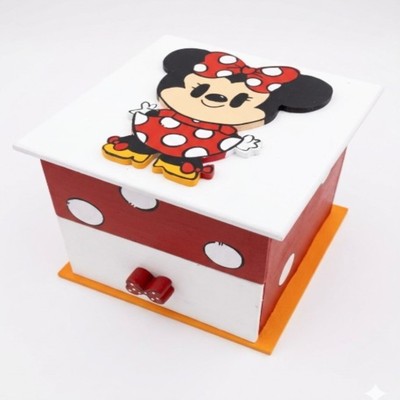 Caja de madera Minnie Mouse