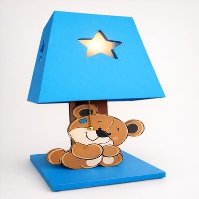 Lámpara madera Osito de peluche.