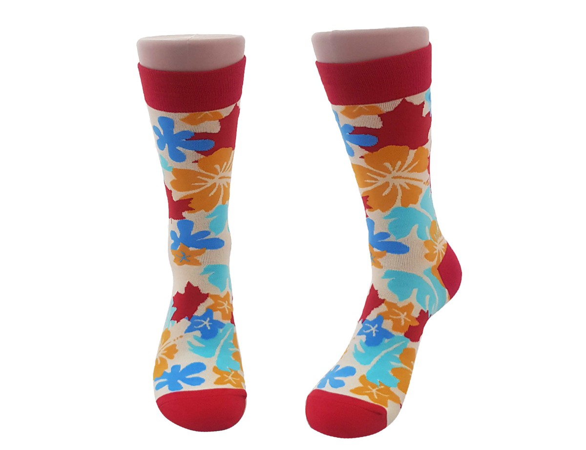 Flores rojas celestes