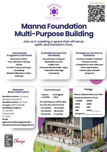 Manna Foundation Multi Purpose Center Building Fund