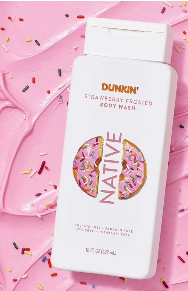 Native -Dunkin Strawberry Frosted Body Wash