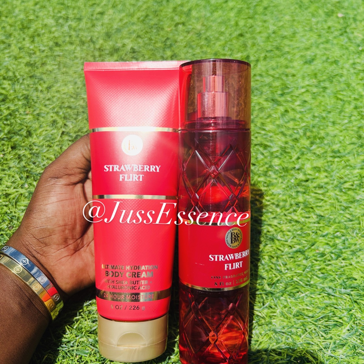 Bath & Body Works -Strawberry Flirt Set
