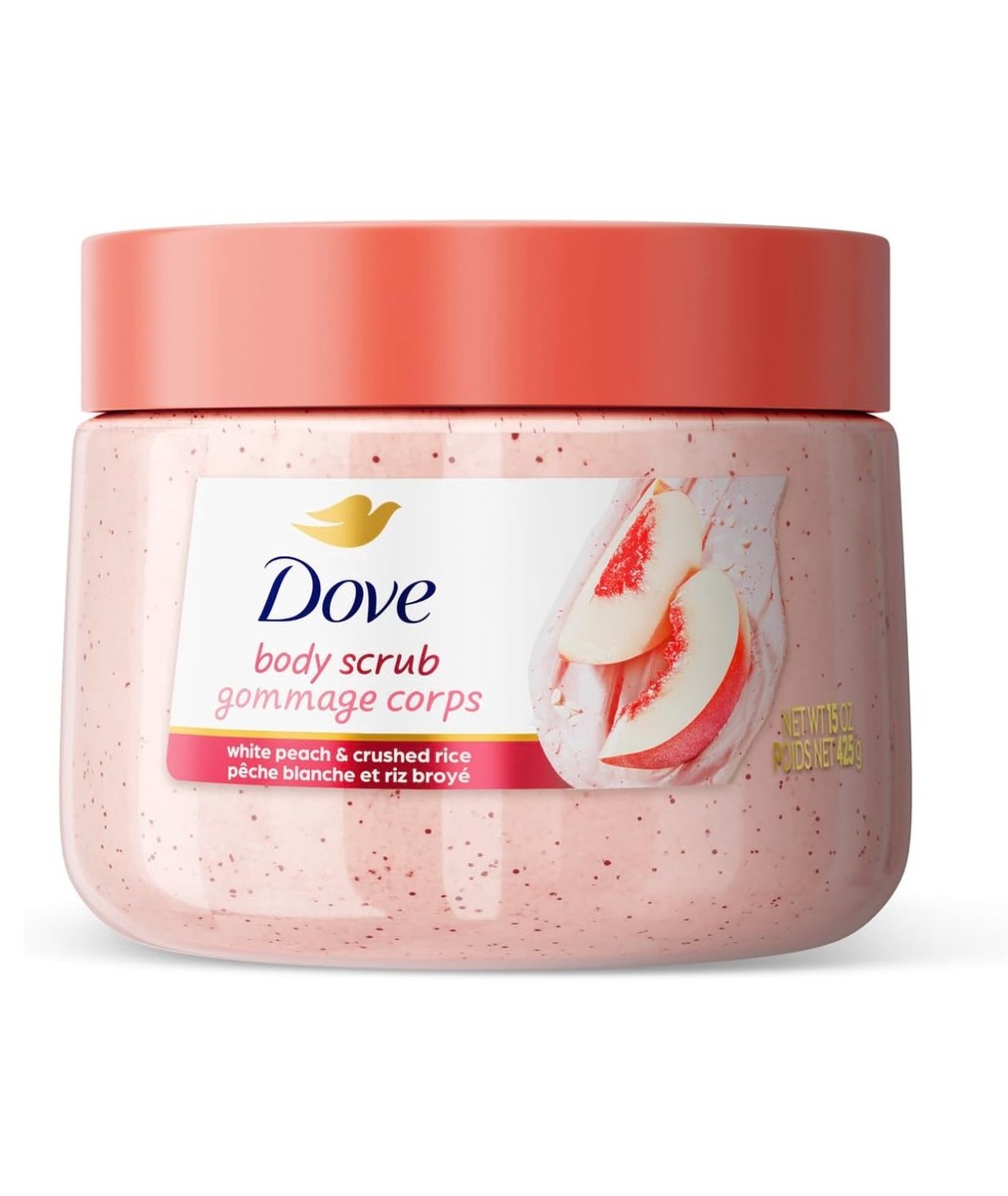 Dove-White Peaches & Crushed Rice Body Scrub