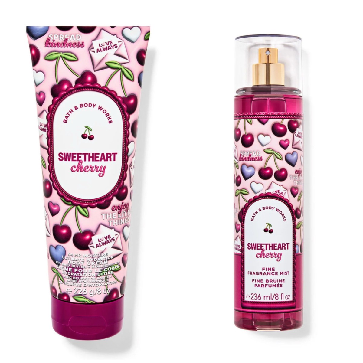 Bath & Body Works- Sweetheart Cherry Set