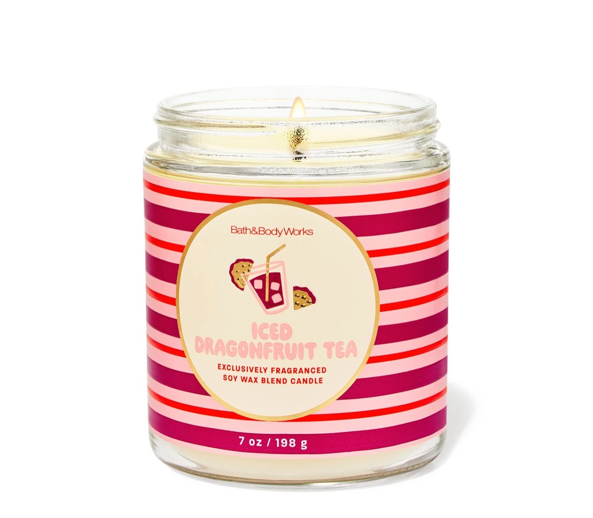 Bath & Body Works - Iced Gragonfruit Tea Candle