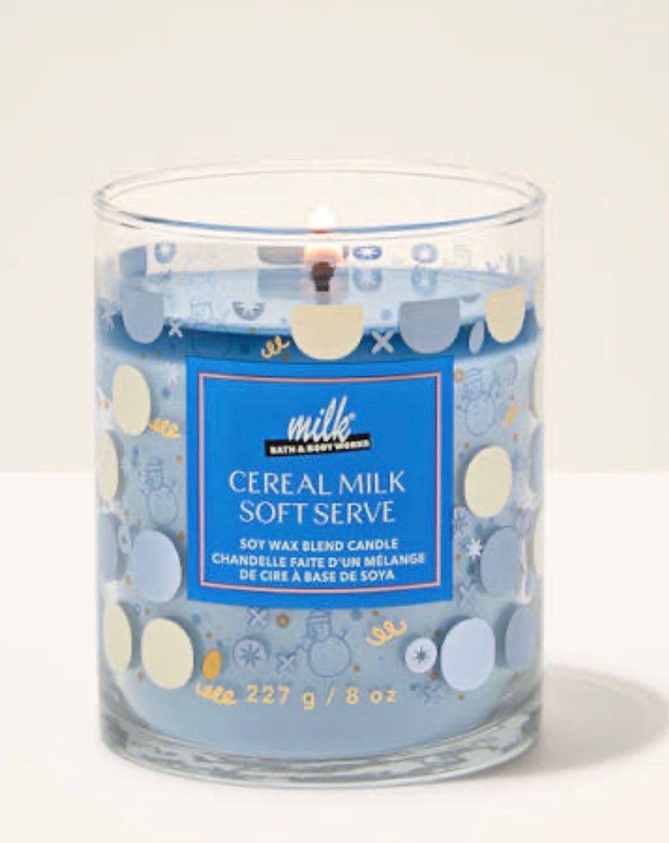 Bath & Body Works -Cereal Milk Soft Serve Candle