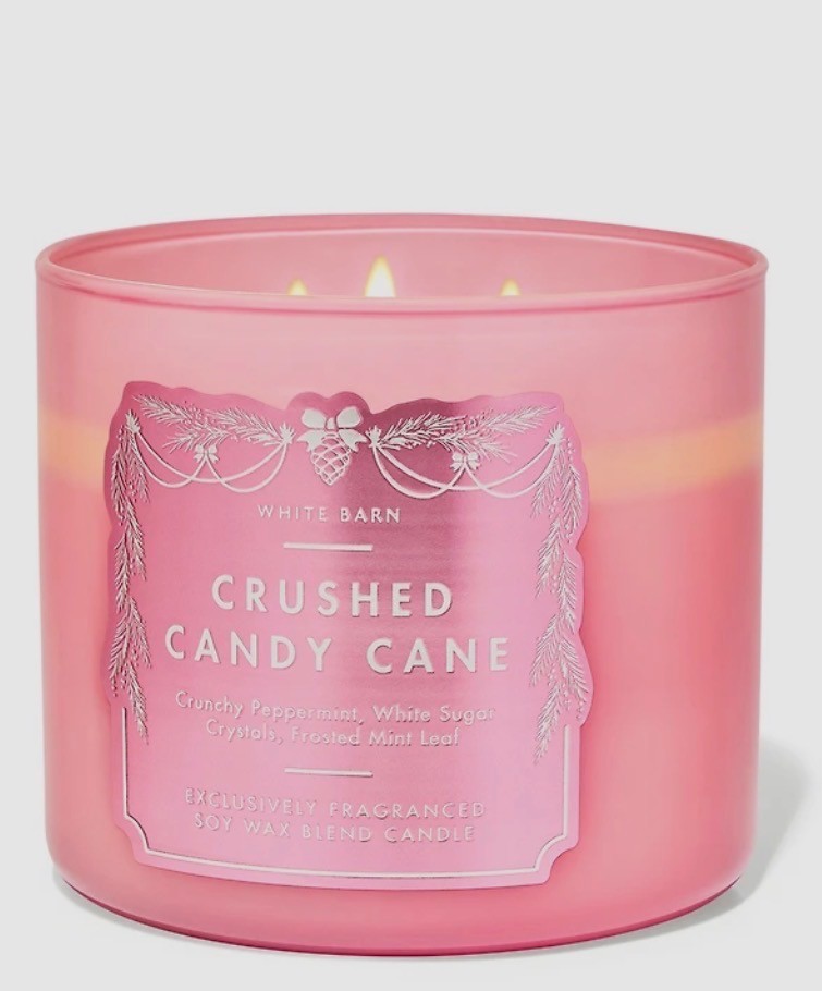 Bath & Body Work-Crushed Candy Cane Candle