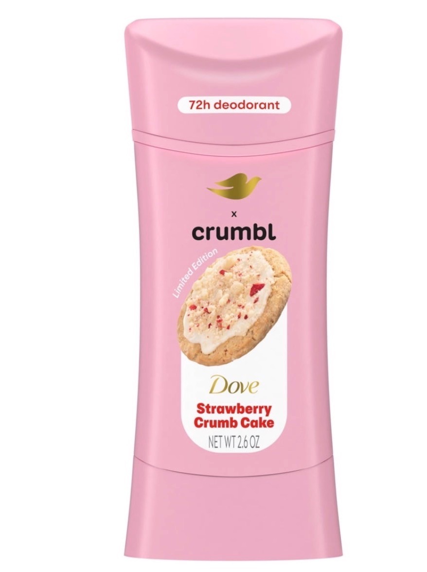Dove x Crumbl Strawberry Crumb cake deodorant