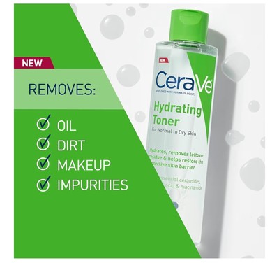 CeraVe Hydrating Toner for Sensitive Dry Skin Non-Alcoholic