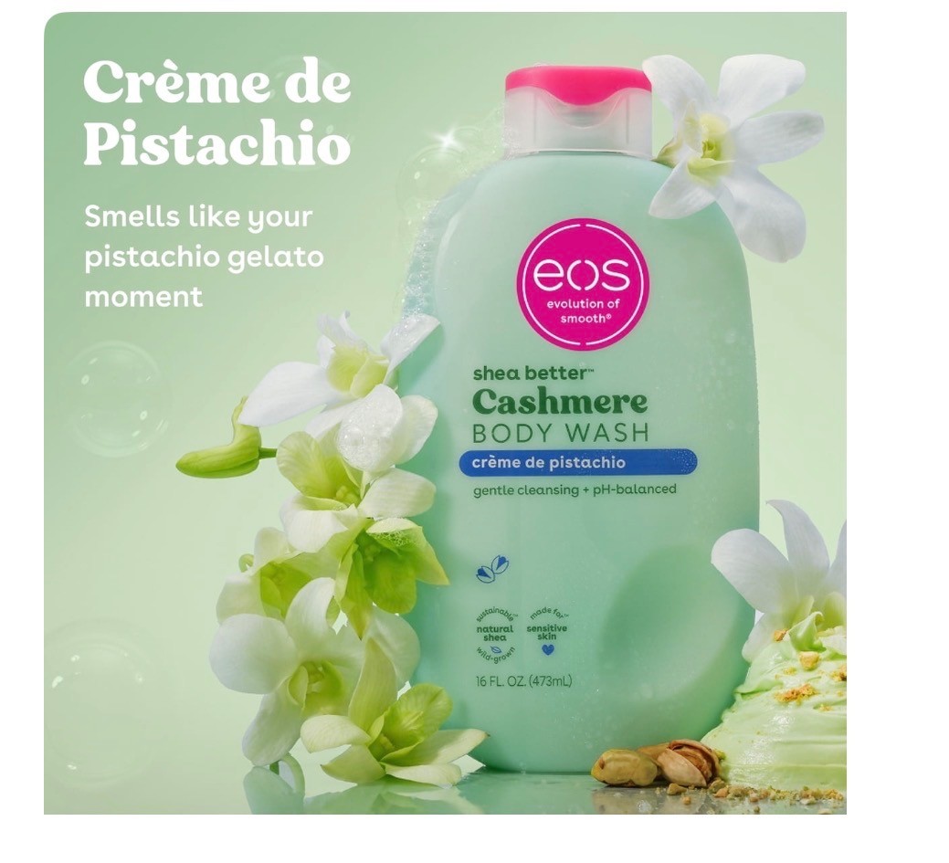 eos Shea Better Cashmere Body Wash, Crème de Pistachio