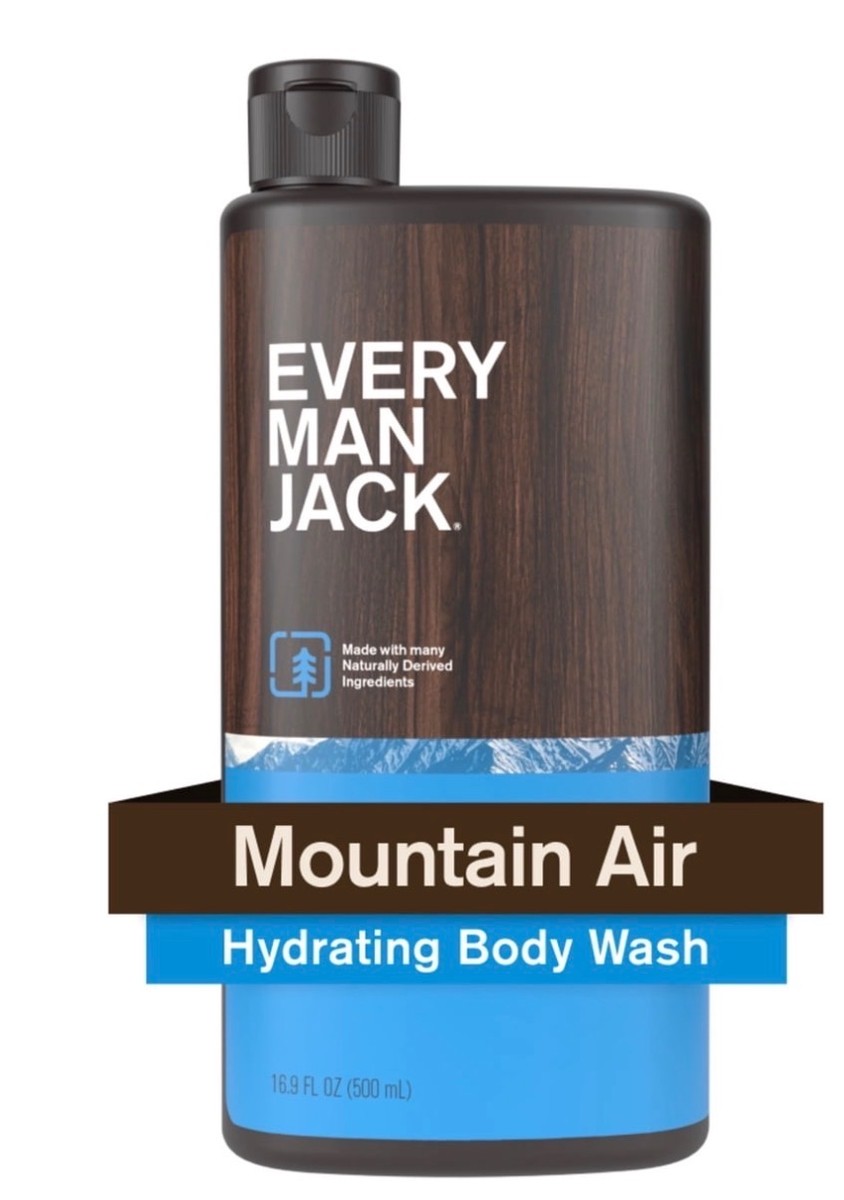 Every Man Jack Mountain Air Hydrating Body Wash for Men, Naturally Derived