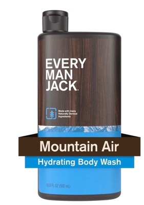 Every Man Jack Mountain Air Hydrating Body Wash for Men, Naturally Derived