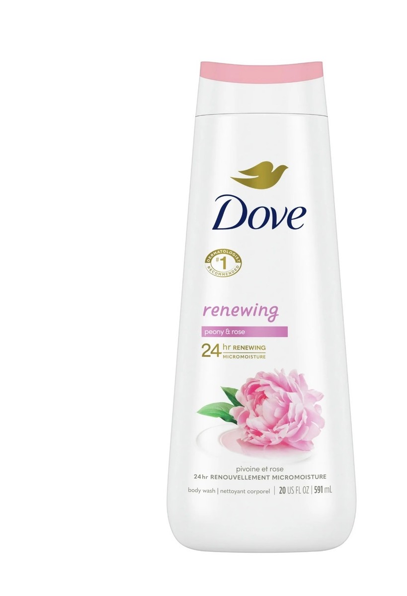 Dove Women's Body Wash Renewing Peony & Rose Oil Gentle Skin