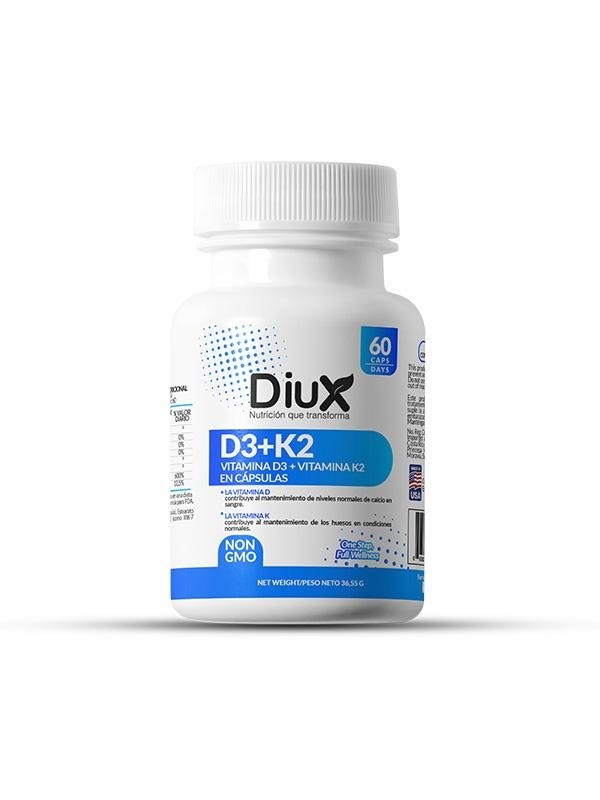 DIUX VIT D3 + VIT K2 60 CAPS