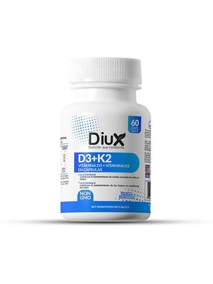 DIUX VIT D3 + VIT K2 60 CAPS