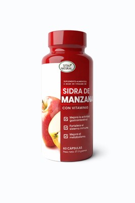 VINAGRE SIDRA DE MANZANA X 60 CAP TOTAL NATURAL