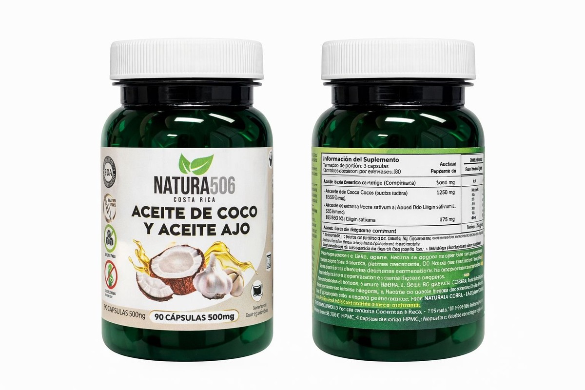 ACEITE DE COCO Y ACEITE DE AJO
