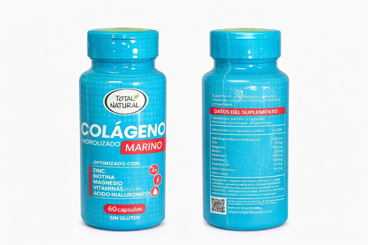 COLAGENO MARINO HIDROLIZADO TOTAL NATURAL CAP