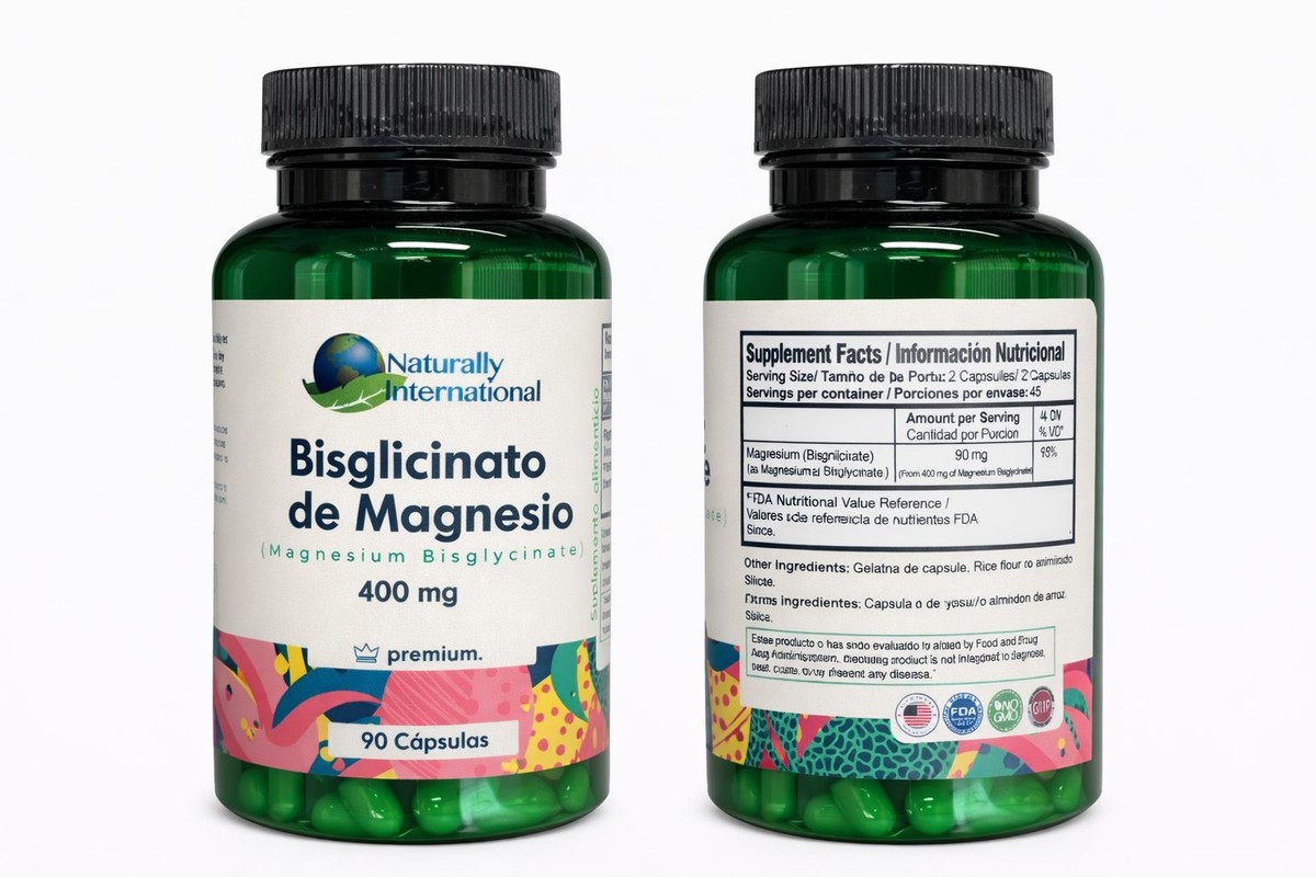 BISGLICINATO DE MAGNESIO NATURALLY INTERNACIONAL