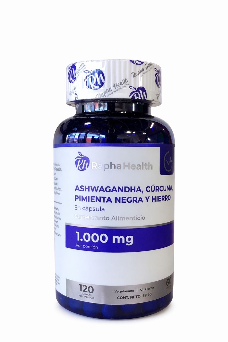 RH ASHWAGANDHA-CURCUMA-PIMIENTA NEGRA X 120