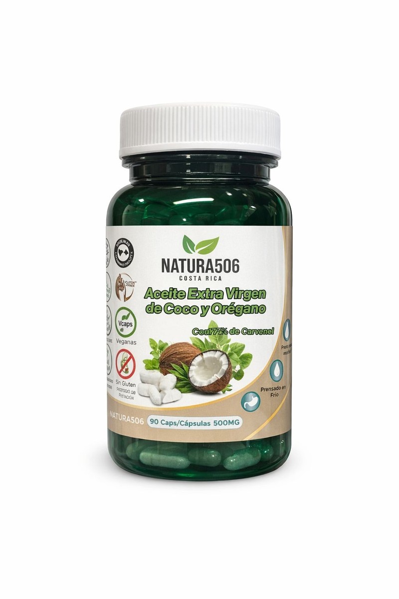 ACEITE EXTRA VIRGEN DE COCO Y ORÉGANO CAPS X 90
