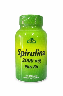 SPIRULINA 2000MG PLUS B6 X60 TABL ALFA