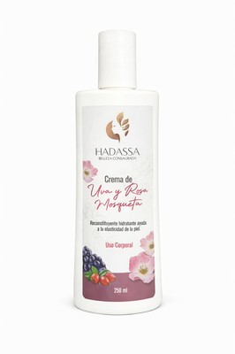 CREMA CORPORAL ROSA MOSQUETA Y SEMILLA DE UVA - HADASSA