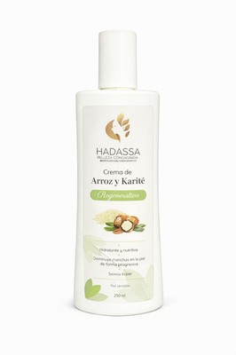 CREMA CORPORAL ARROZ Y KARITE 250 Ml - HADASSA