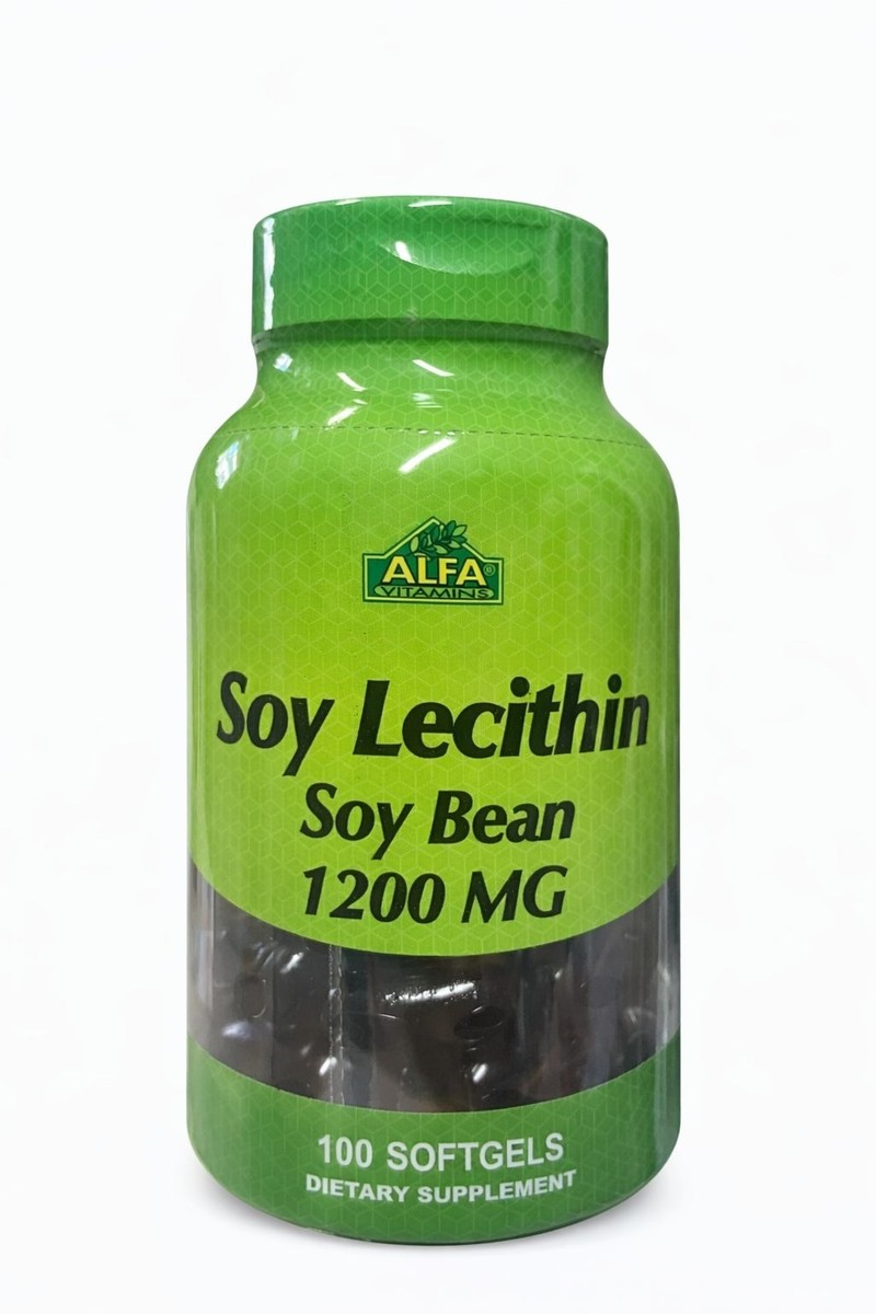 VITAMINAS SOY LECITHIN 1200 MG  X 100 SOFTGELS ALFA