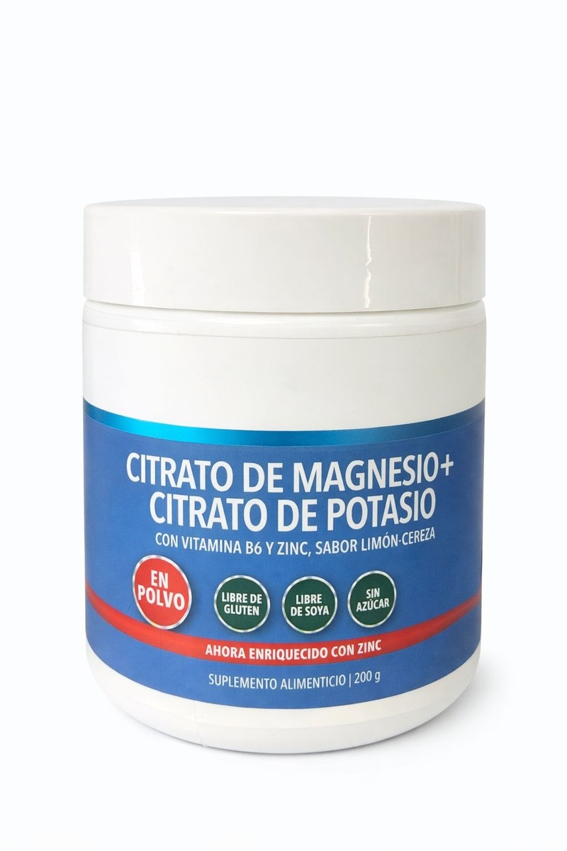 CITRATO MAGNESIO + CITRATO POTASIO+B6 Y ZINC EN POLVO