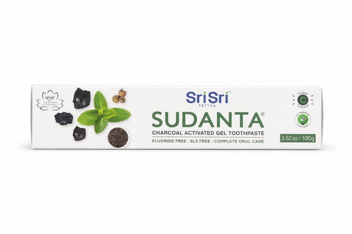 SUDANTA PASTA DENTAL AYURVEDICA CARBON X 100G