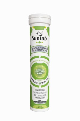 SUNTAB EFERV CROMO/VIT C+D (LIMON) X 20