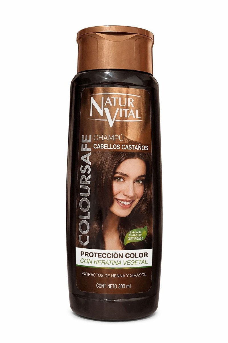 NV. CHAMPU COLOURSAFE CASTAÑOS 300ml C/U