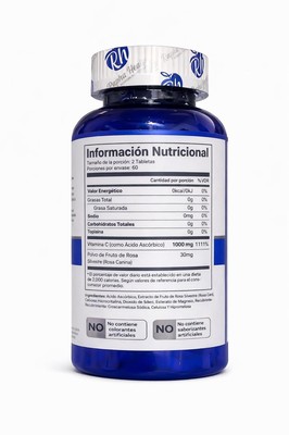 VITAMINA C Y ROSA SILVESTRE 2000MG X 120 TABS RH