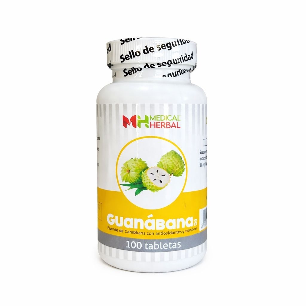 TABLETA GUANABANA M.H.100 UDS - MEDICAL HERBAL