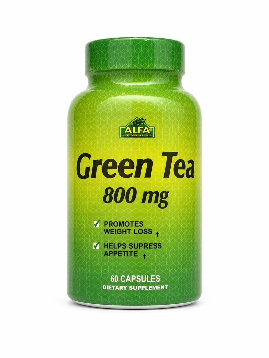 GREEN TEA (TE VERDE) VITAMINAS 800 MG X 60 CAP ALFA