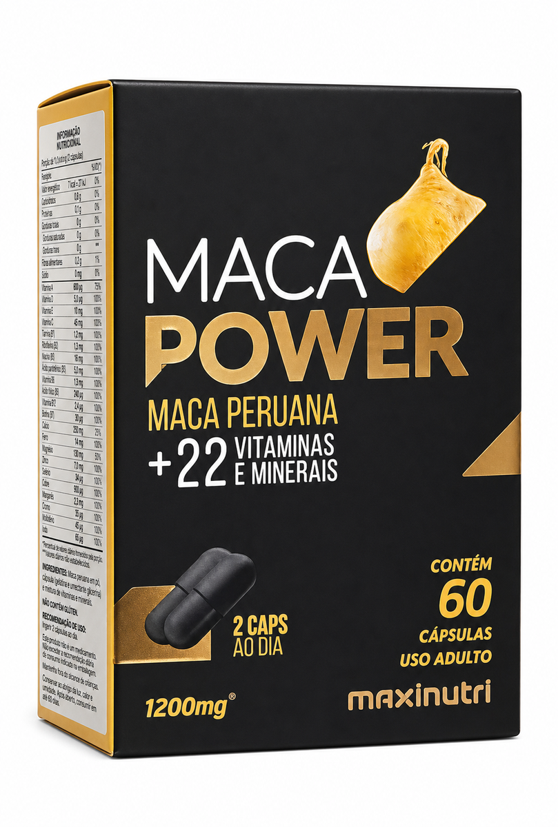 MACA POWER X 60 CÁPSULAS - MAXINUTRI