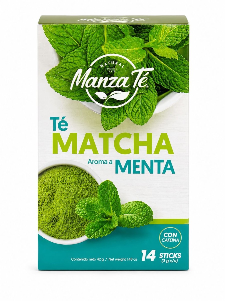 TE MATCHA AROMA MENTA  MANZATE