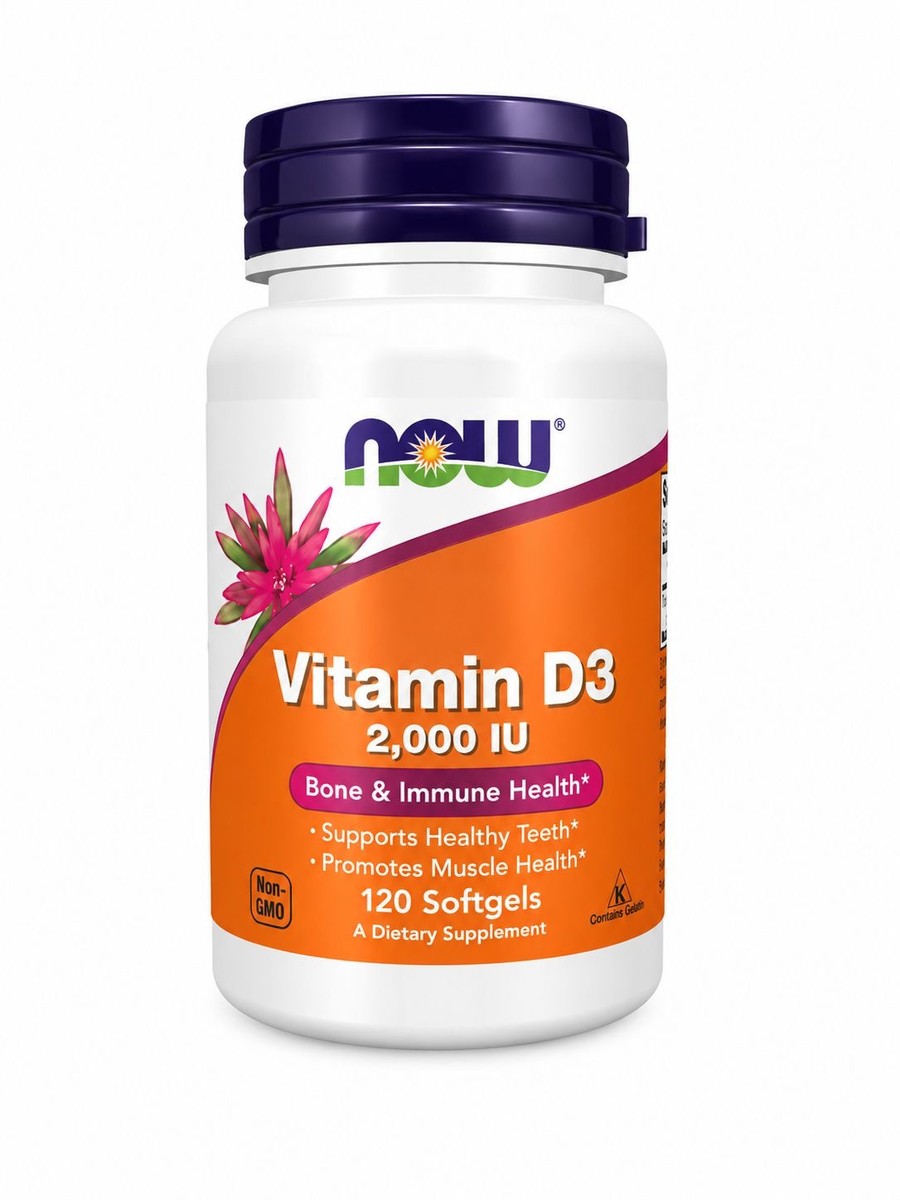 VITAMIN D3 2000IU NOW 120 CAP