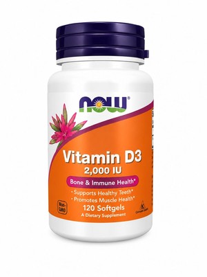 VITAMIN D3 2000IU NOW 120 CAP